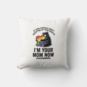 Gratis Mamma Hug Björn Pride Vintage T-Shirt Desig Kudde