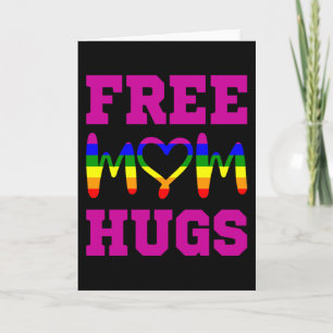 GRATIS MAMMA KNUFFAR HBTQ Pride Månad HBTQ Regnbåg Kort