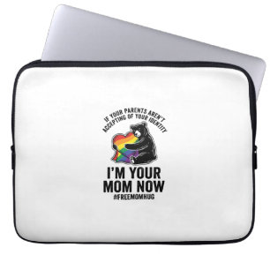 Gratis Mamma Kram Björn Pride Vintage T-Shirt Desi Laptop Fodral