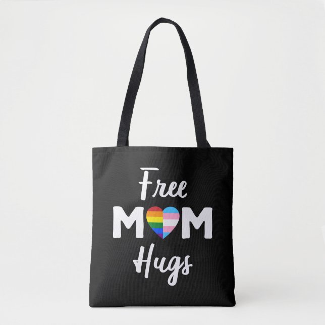Gratis Mamma Kram II - Regnbåge HBTQ Stolt Tygkasse (Framsida)