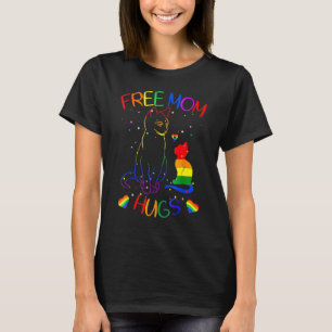 Gratis Mamma Kram Lgb Katt Gay Pride Regnbåge Esse T Shirt