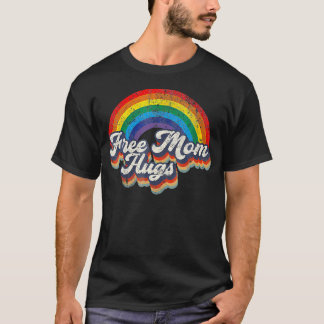 Gratis Mamma Kram Regnbåge Hjärta Lgbt Flagga Lgbt T Shirt