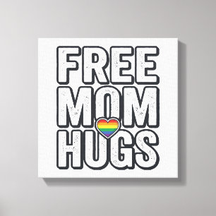 Gratis Mamma Kramar Pride Hjärta Vintage T-Shirt D Canvastryck