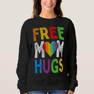 Gratis Mamma Kramar Regnbåge Hjärta Lgbt Ally Prid T Shirt