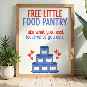 Gratis Matvarupant Signs Poster