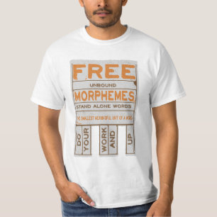 Gratis morphemes roligt strukturerade läs- och skr t shirt