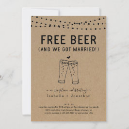 Gratis öl Roligt mottagande endast inbjudan