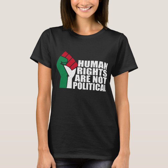 Gratis Palestina, stöd Palestina, fritt Gaza T Shirt (Framsida)