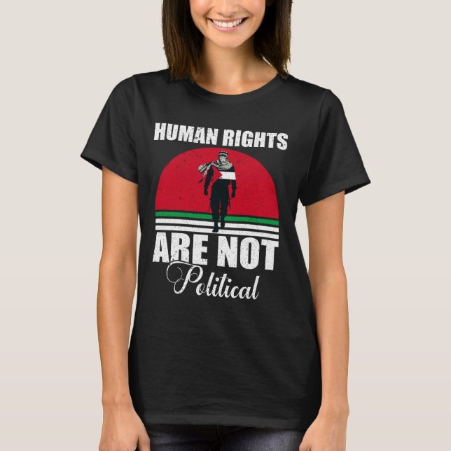 Gratis Palestina, stöd Palestina, fritt Gaza T Shirt (Framsida)