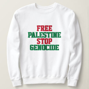 Gratis Palestina - stopp för folkmord T Shirt