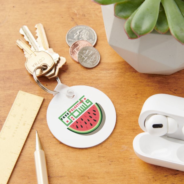 GRATIS PALESTINA VATTENMELON NYCKELRING (Skrivbord)