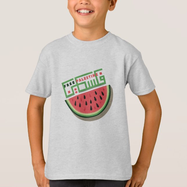 GRATIS PALESTINA VATTENMELON T SHIRT (Framsida)
