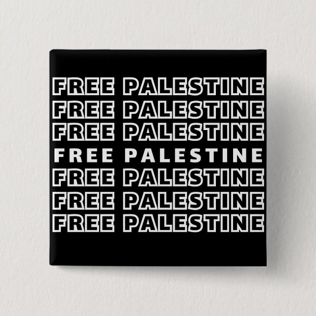 GRATIS PALESTINE Repetera texttypografi Knapp (Framsida)