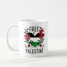 Gratis palestinska flagga kaffemugg