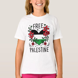 Gratis palestinska flagga t shirt