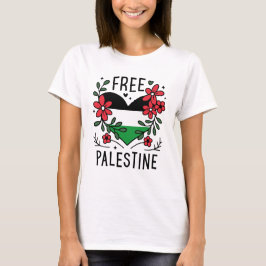 Gratis palestinska flagga t shirt