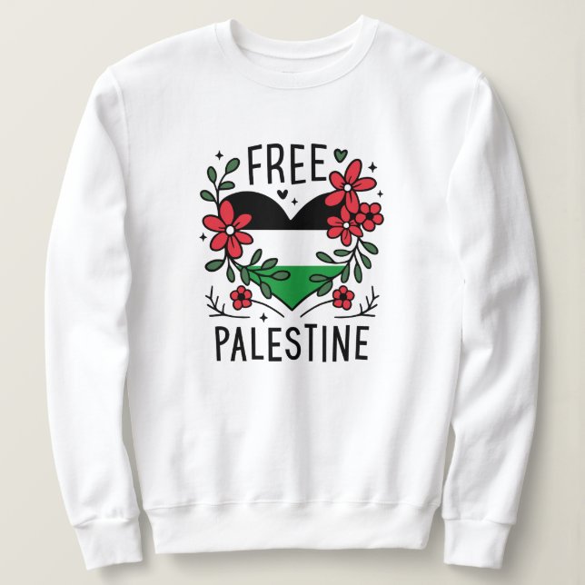 Gratis palestinska flagga t shirt (Design framsida)