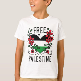 Gratis palestinska flagga t shirt
