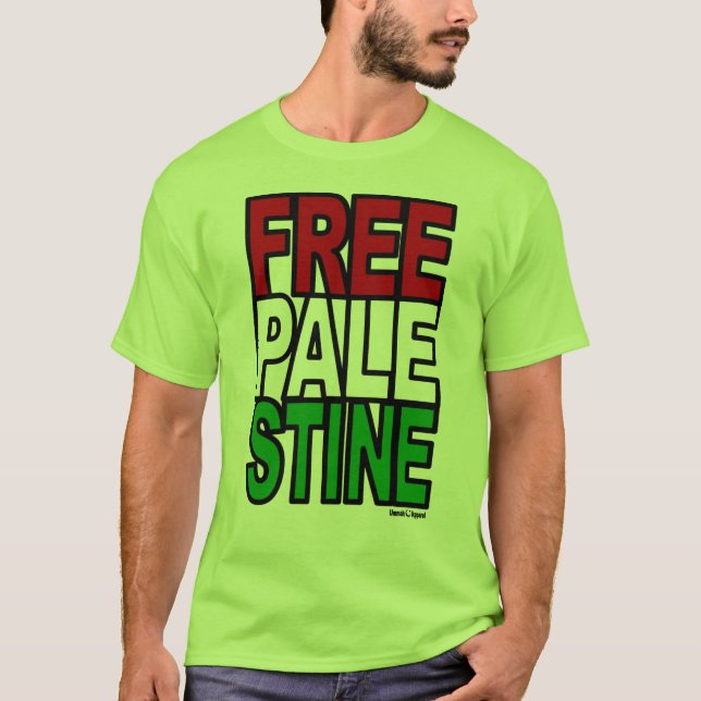 Gratis palestinskt block tee (Framsida)