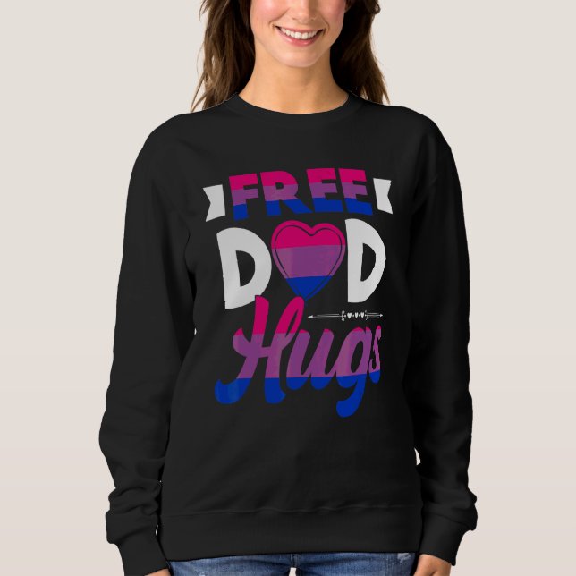 Gratis Pappa Kram Bisexuell Flagga Bisexualitet Pr T Shirt (Framsida)