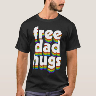 Gratis Pappa Kramar Regnbågs Kärlek Stöd LGBT HBTQ T Shirt