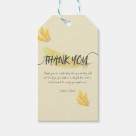 Gratis presentkort för bröllop - Olivgrön & Guld Presentetikett