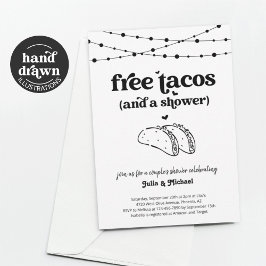 Gratis takos Funny Couples Shower-inbjudan Inbjudningar