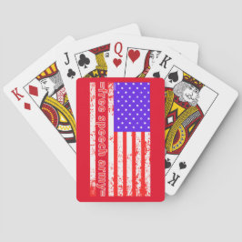 GRATIS TAL ARMY distalkt amerikansk flagga Casinokort