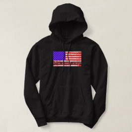 GRATIS TAL ARMY distalkt amerikansk flagga Hoodie