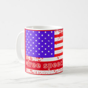 GRATIS TAL ARMY distalkt amerikansk flagga Kaffemugg