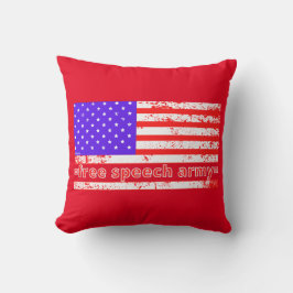 GRATIS TAL ARMY distalkt amerikansk flagga Kudde