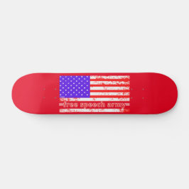 GRATIS TAL ARMY distalkt amerikansk flagga Mini Skateboard Bräda 18,5 Cm