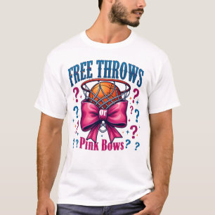Gratis toner eller Rosa Bows-Gender-visning T Shirt