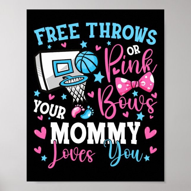 Gratis toner eller Rosa Bows Mamma Kärlek You Cute Poster (Framsidan)