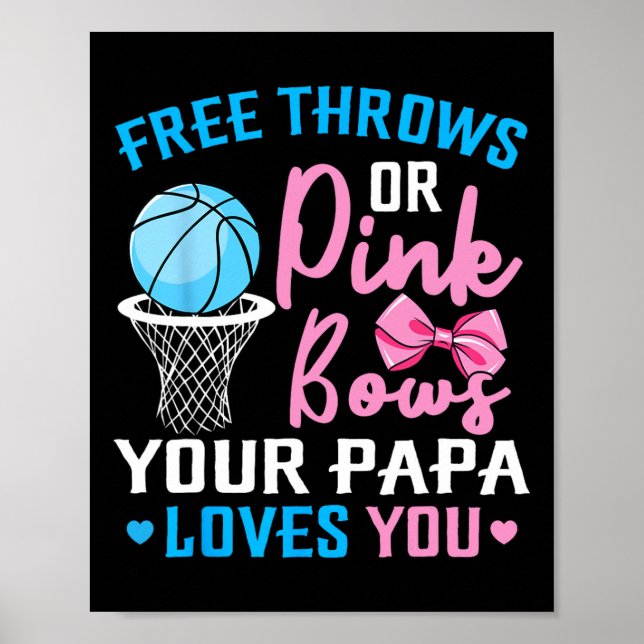 Gratis toner eller Rosa Bows Pappa Kärlek Du Gende Poster (Framsidan)