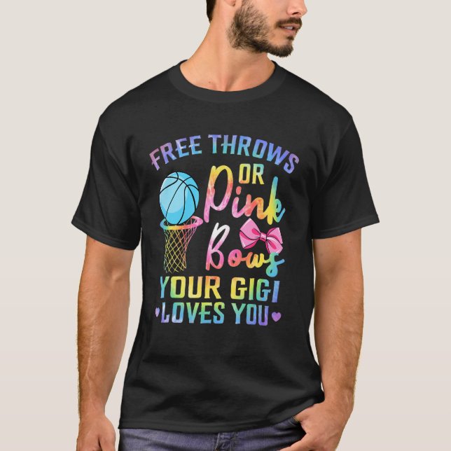 Gratis tråd eller Rosa Bows Gigi Kärlek du Gender  T Shirt (Framsida)