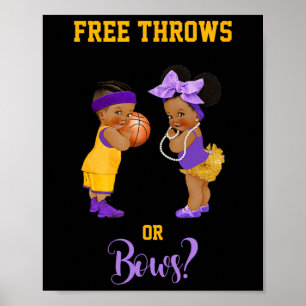 Gratis trådar eller Bows Basketball Ba1 Poster