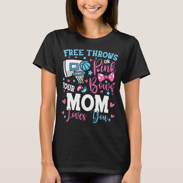 Gratis tuppar eller Rosa Bows Mamma Kärlek du me m T Shirt (Framsida)