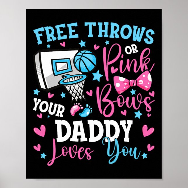 Gratis tuppar eller Rosa Bows Pappa Kärlek You Cut Poster (Framsidan)