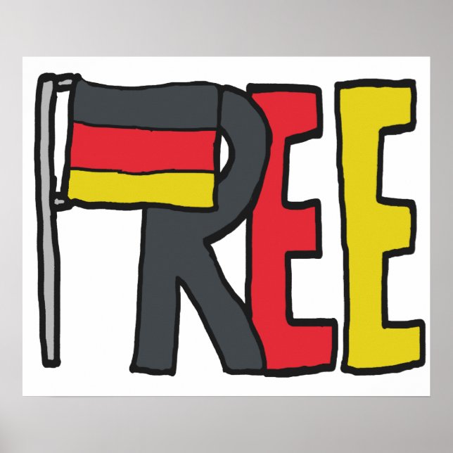Gratis Tyskland avfart Poster (Framsidan)