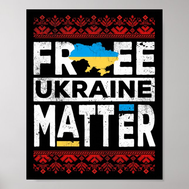 Gratis Ukraina Problem Ukrainsk Tröja Ukraina Flag Poster (Framsidan)