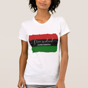 GRATIS VERKLIGEN Panafrikansk JUNETEENTH T Shirt