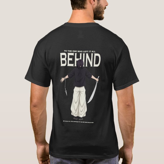 Gratis Wanderer Anime Warrior Grafisk T-Shirt – Th (Baksida)