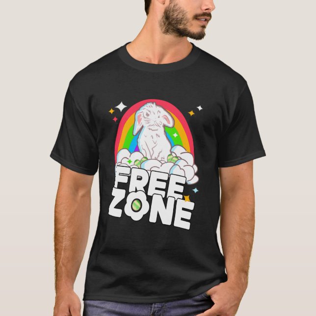 Gratis zon rolig påsk jag hatar påsk t shirt (Framsida)
