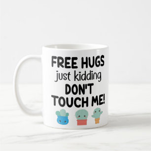 Gratisar, underbar kakti, rör mig inte Sarcastic Kaffemugg
