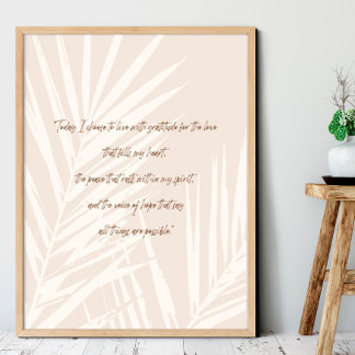Gratise citattecken minimalism boho poster