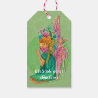 Gratise Grows Abundance Flower Fairy Gift Märkre Presentetikett
