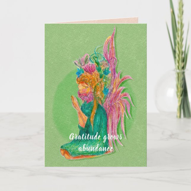 Gratise Grows Abundance Note Card Tack Kort (Framsida)