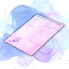 Gratise & Prayer Pages Rosa Blue | Anteckningsblock
