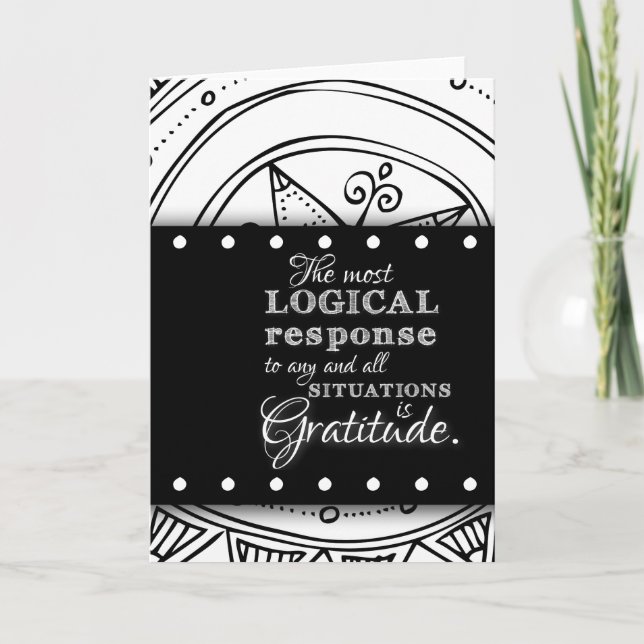 Gratise Quote Inspirational Bluting Mandala Art Kort (Framsida)